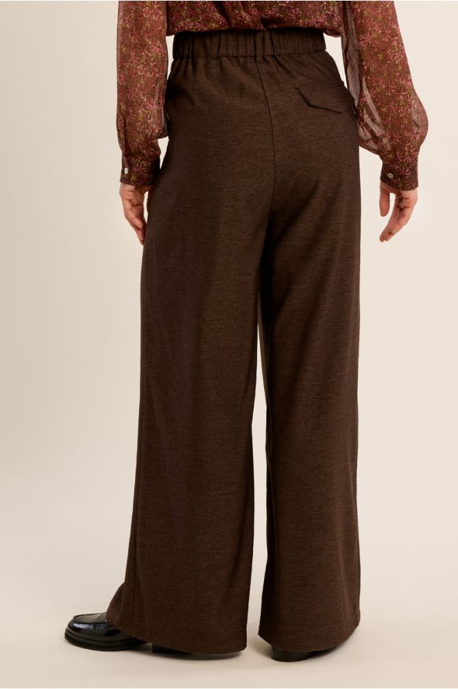 Pantaloni a vita alta, gamba larga