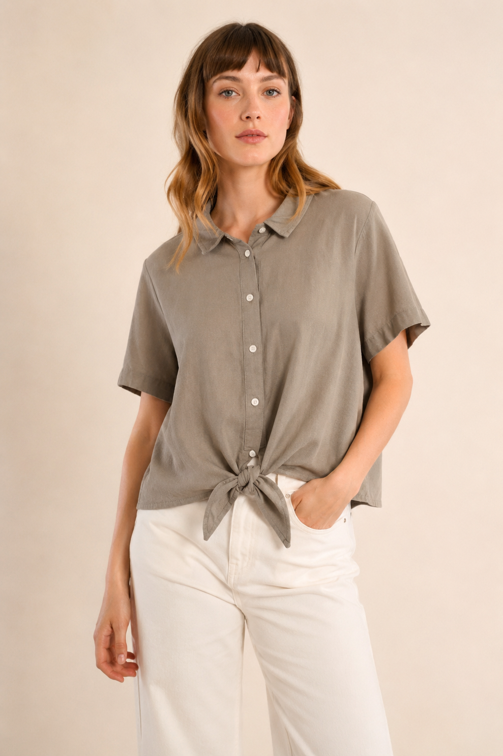 Camicia tortora