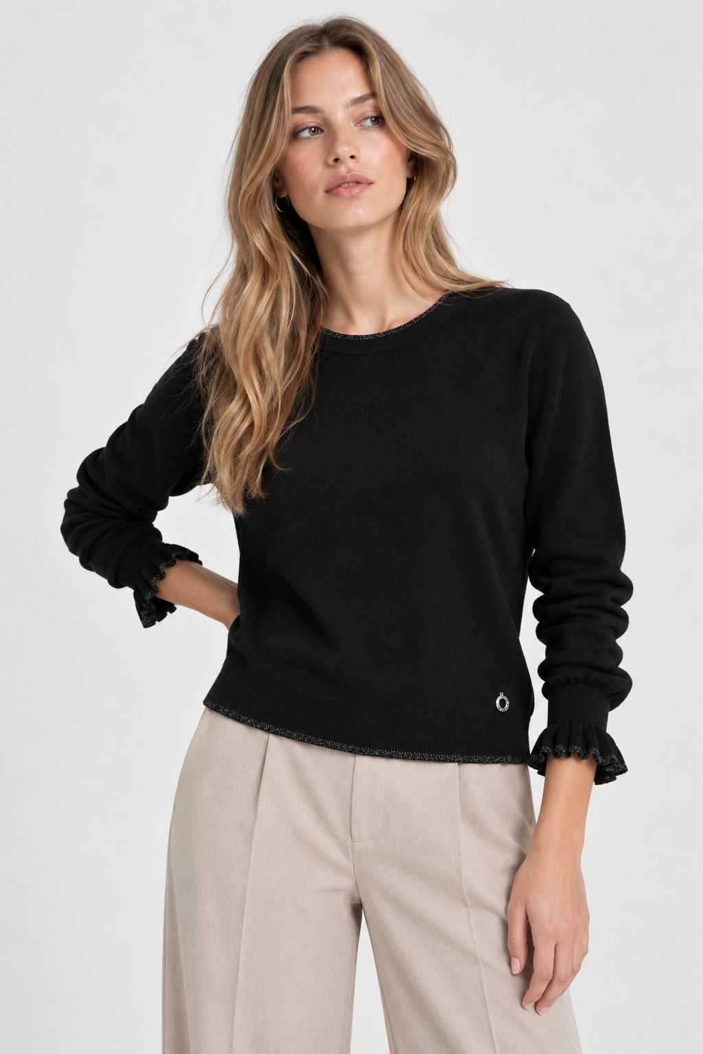 Maglioncino nero con lurex