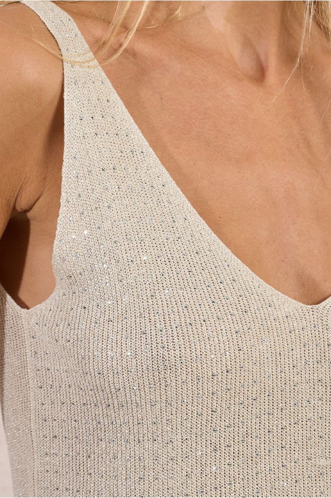 Canotta con strass