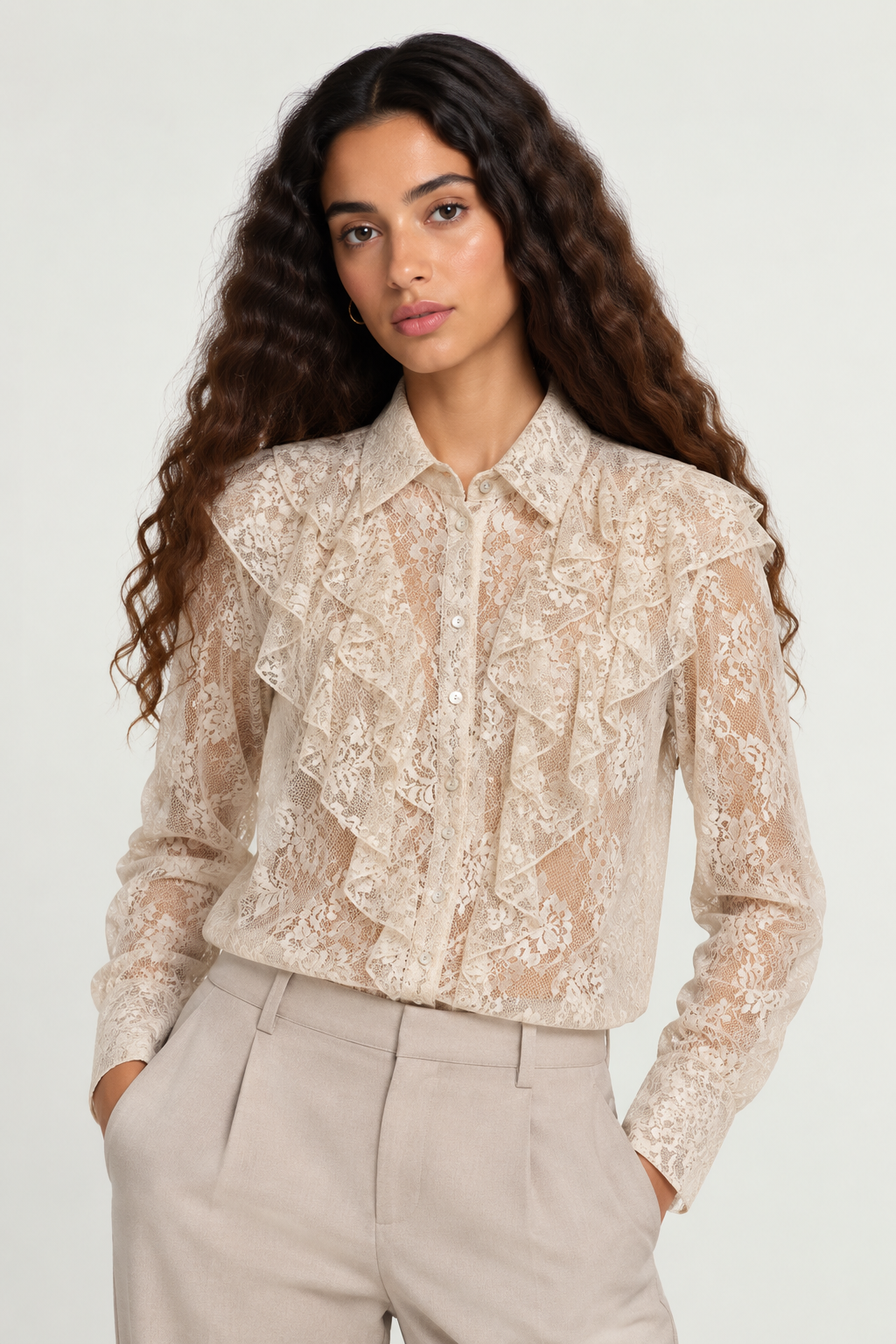 Camicia in pizzo