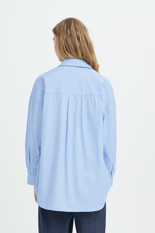 Camicia oversize azzurra