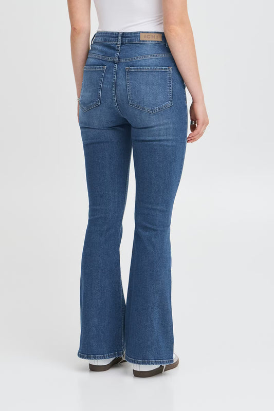 Jeans a vita alta svasati