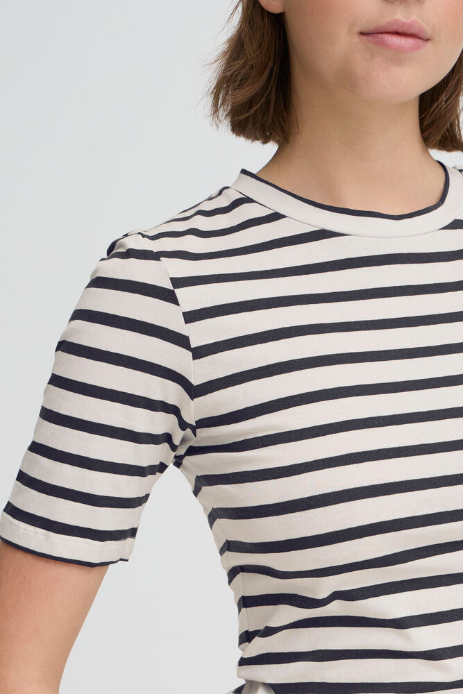 T-shirt a righe blu