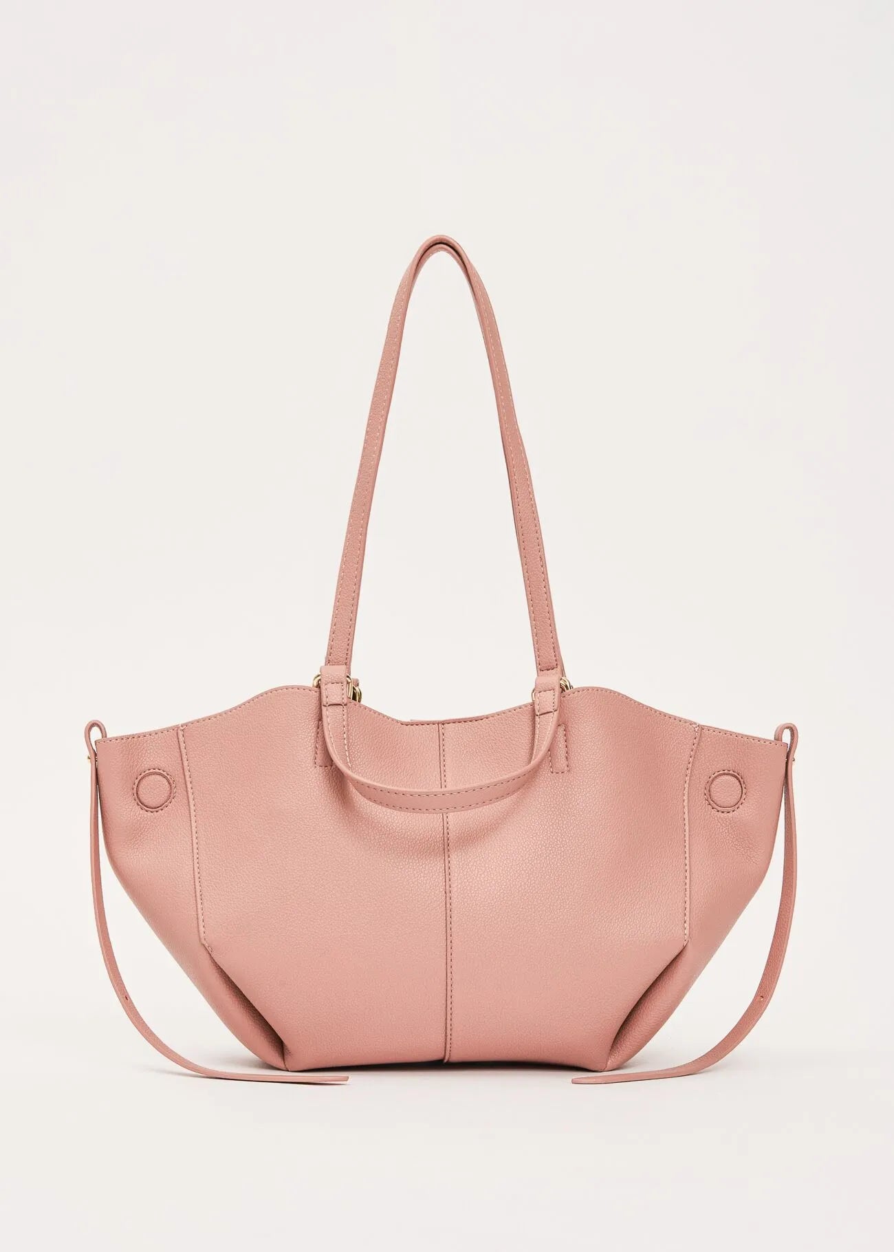 Shopping bag rosa con pochette