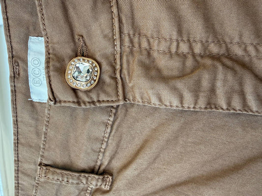 Pantalone bottone gioiello