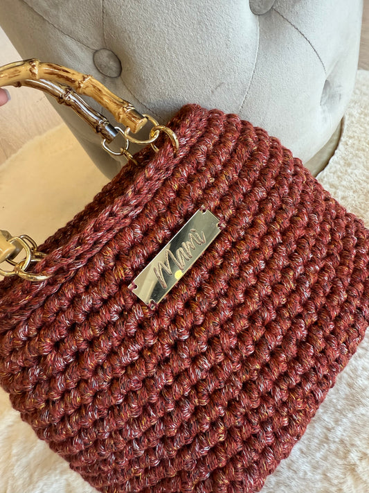 Borsa ad uncinetto modello Ftera