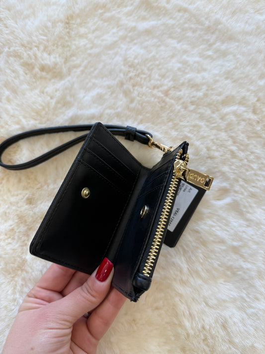 Portacarte nero in similpelle