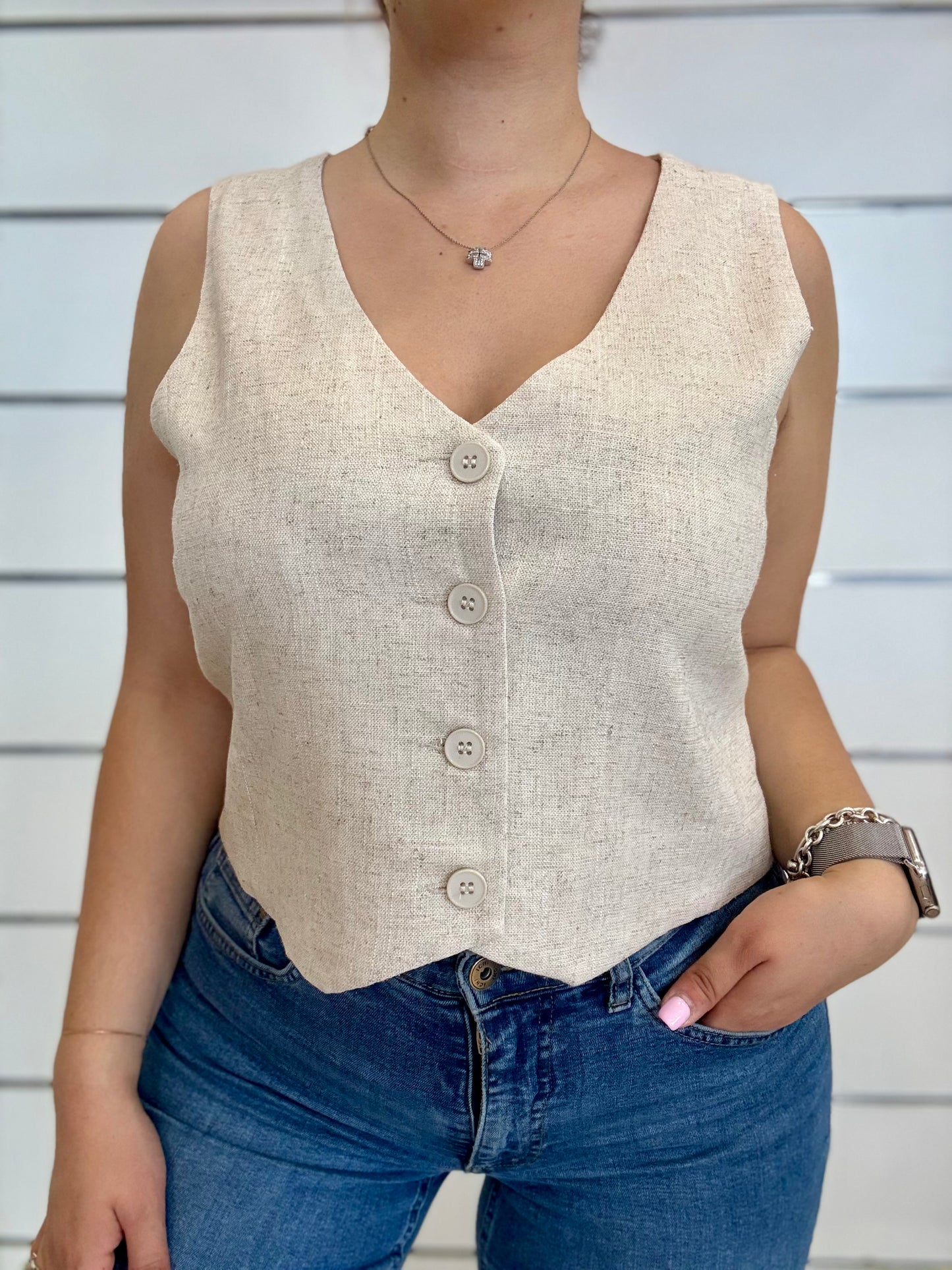 Bolero in lino