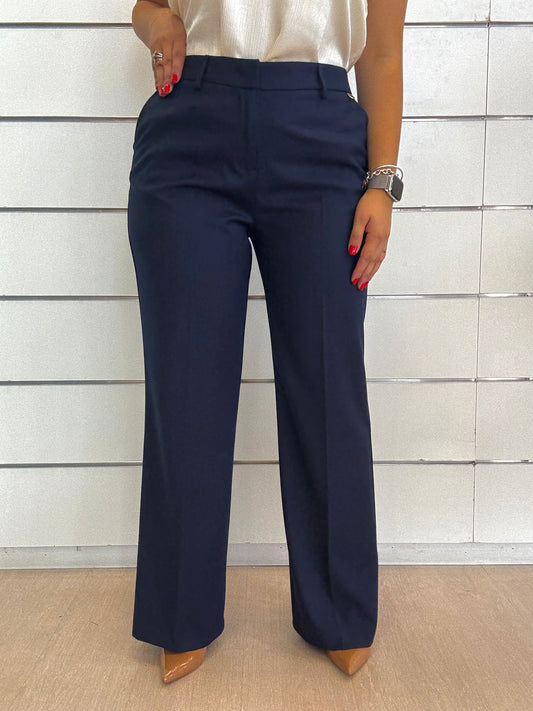 Pantalone blu gamba dritta di ECO, eleganti e comodi, perfetti per ogni occasione