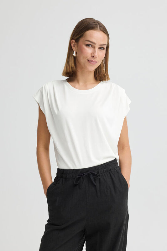T-shirt bianca con pences