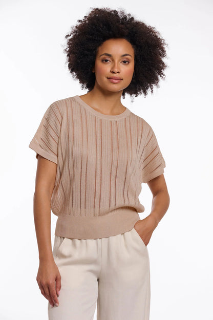T-shirt in lurex