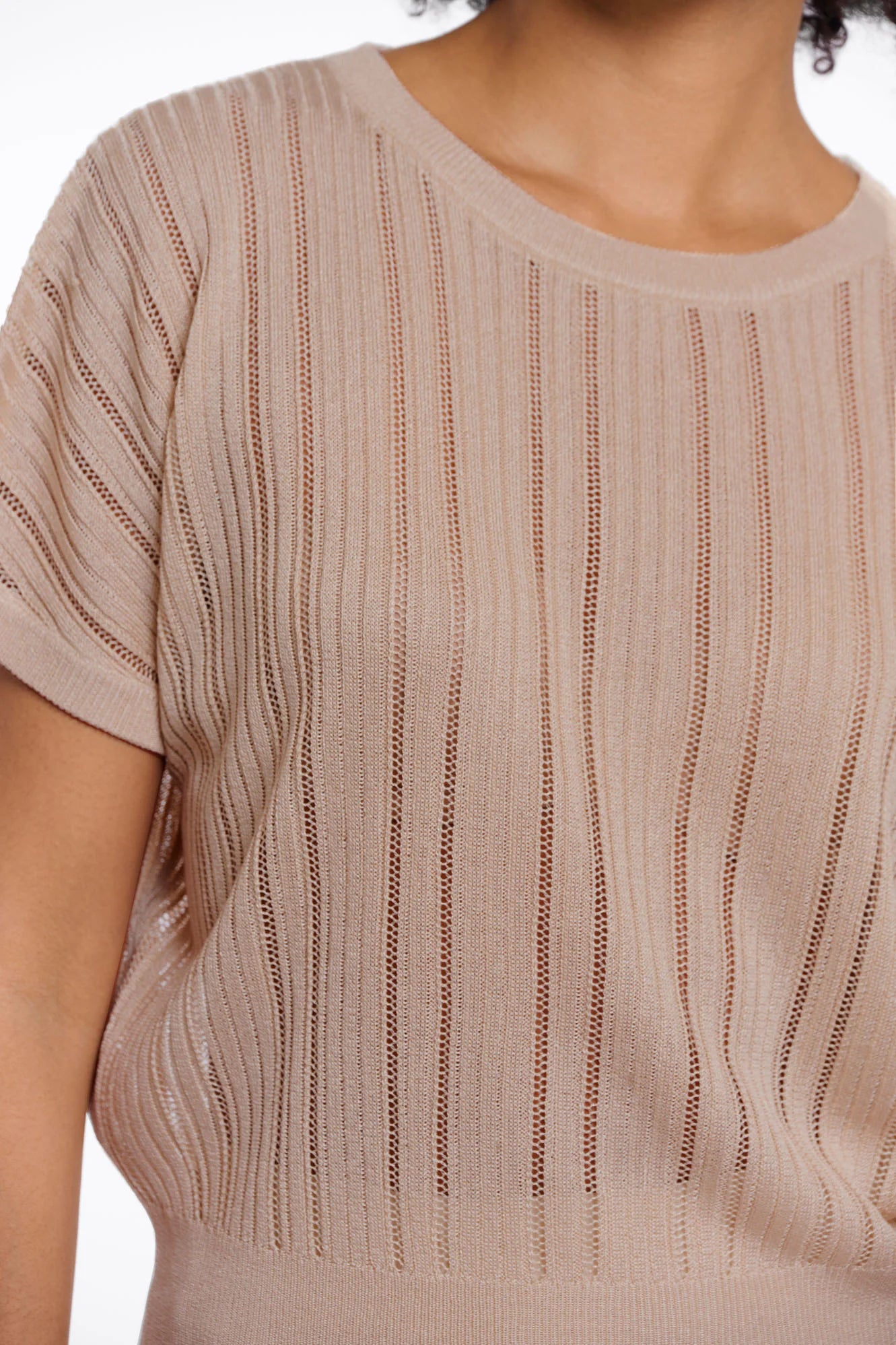 T-shirt in lurex