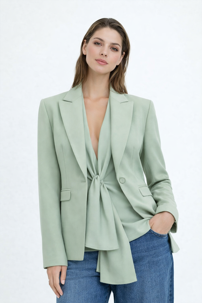 Giacca menta elegante