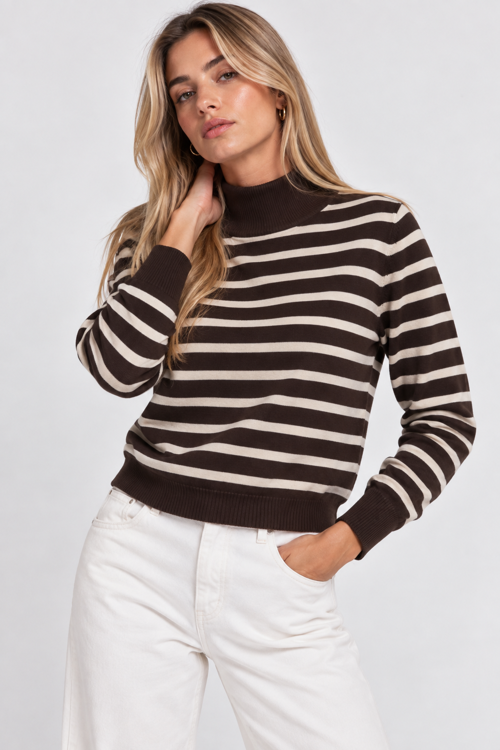 Maglia in filo a righe