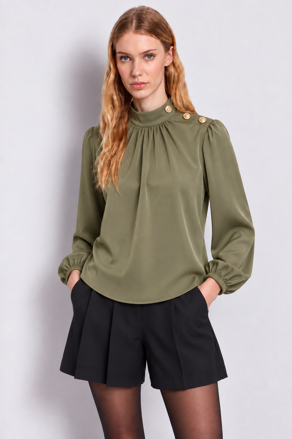 Camicia da donna con bottoni