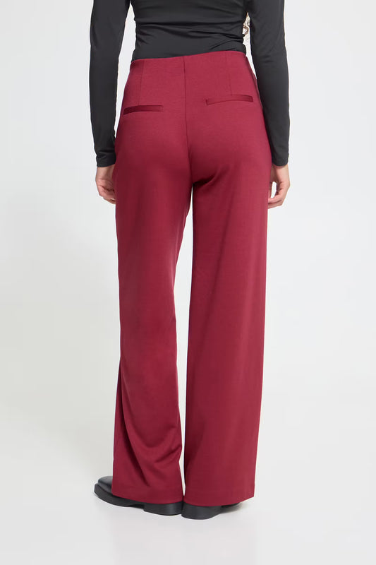 Pantaloni casual bordeaux