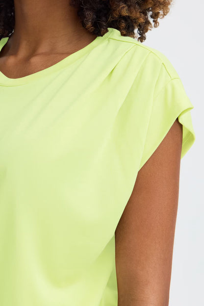 T-shirt verde con pences