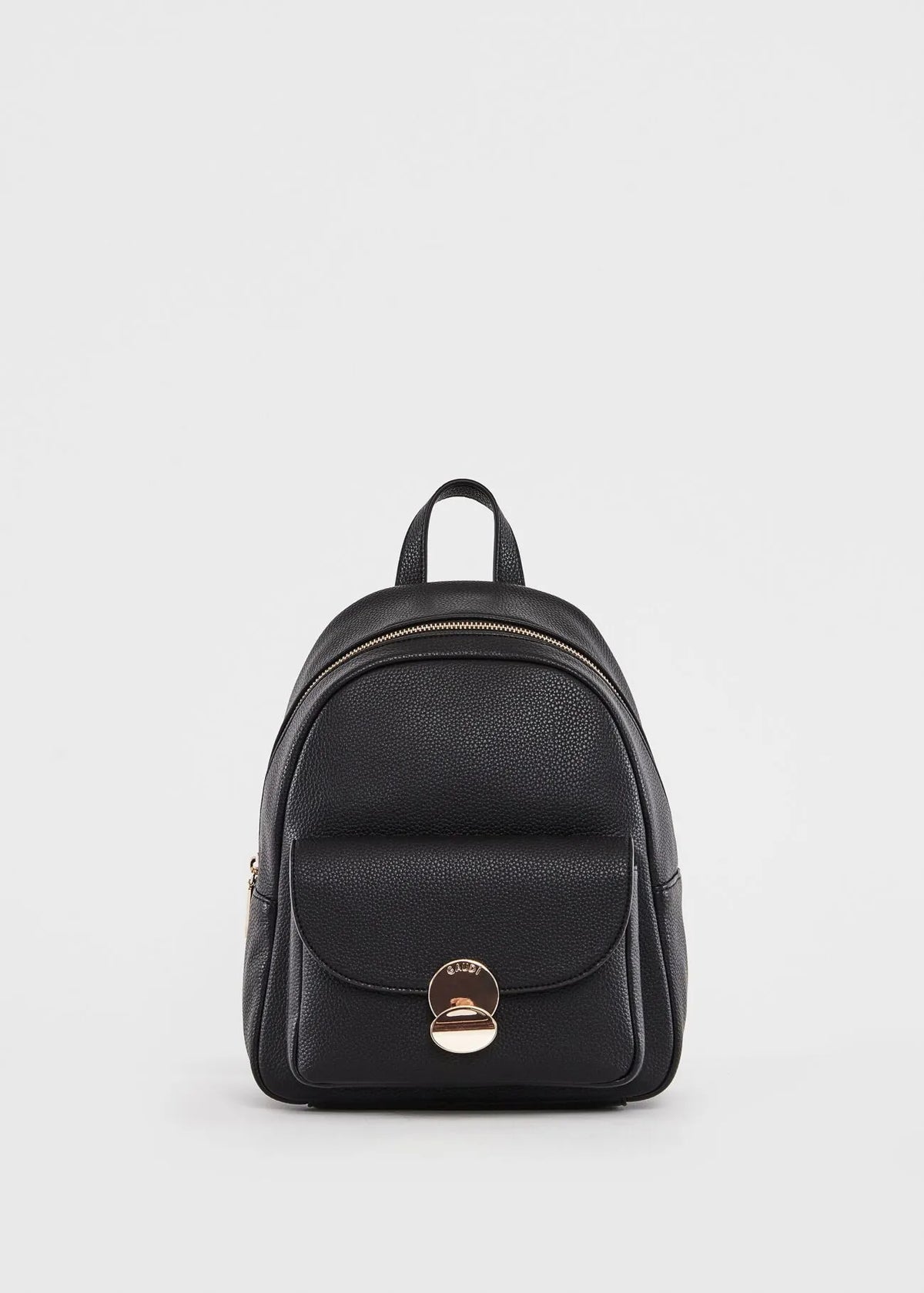 Zaino nero in similpelle