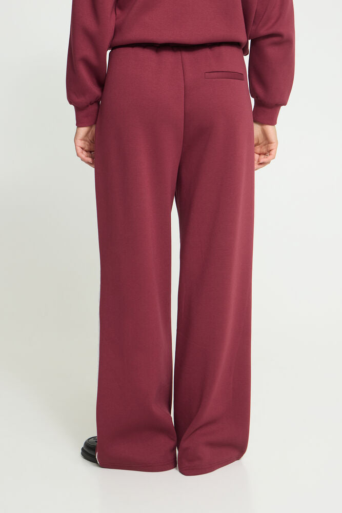 Pantalone tuta bordeaux