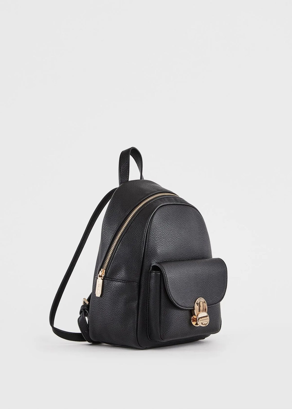 Zaino nero in similpelle