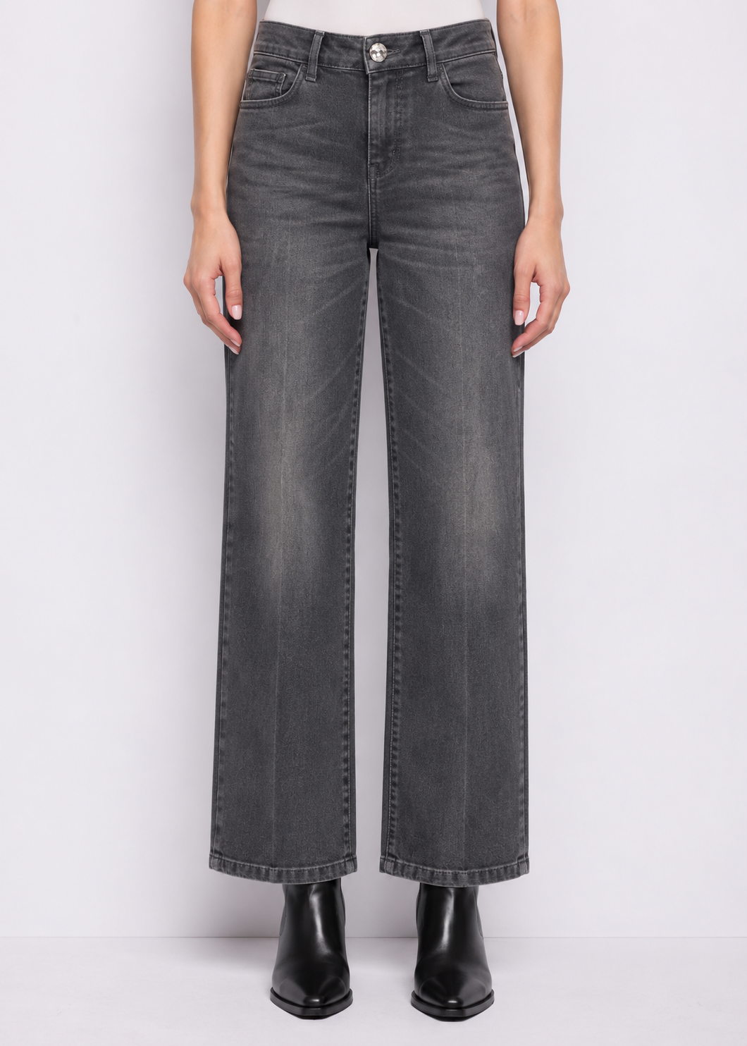 Pantalone a gamba dritta grigi