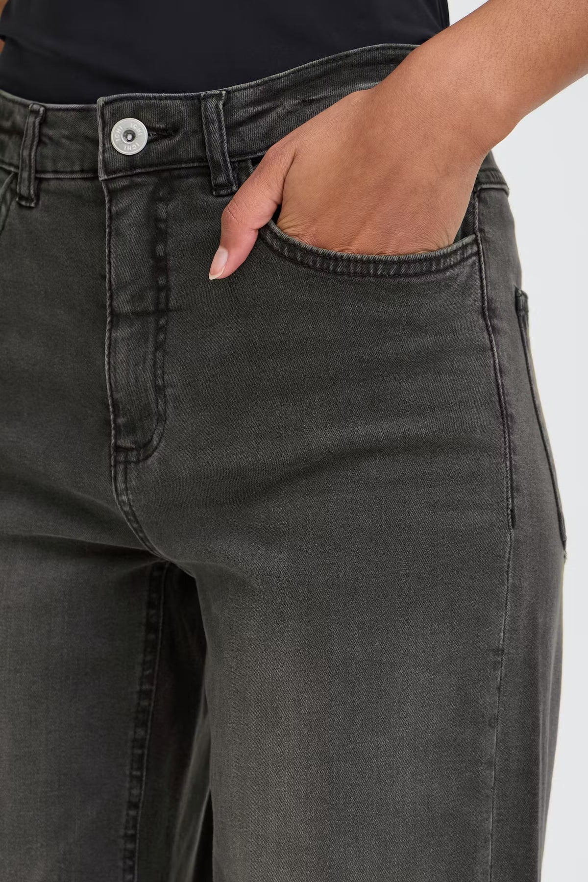 Jeans cropped grigio