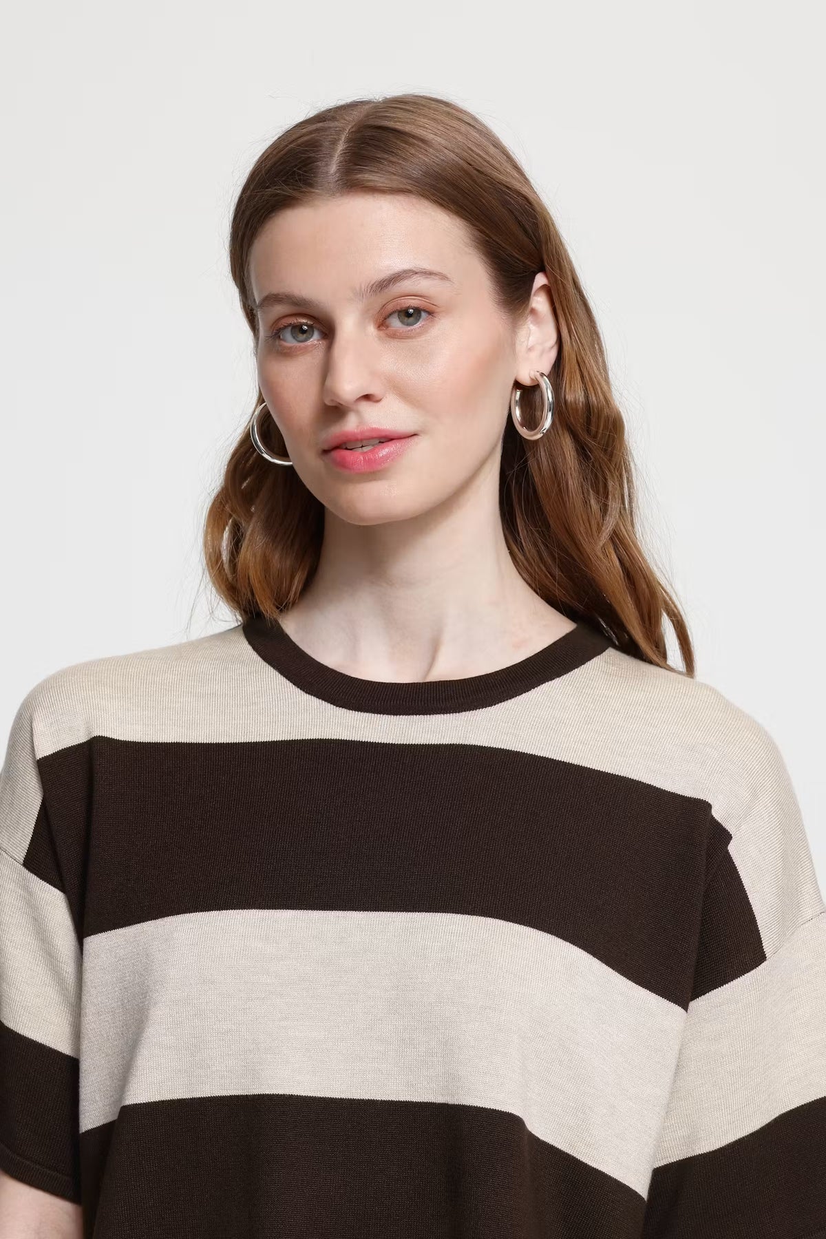 T-shirt a righe over