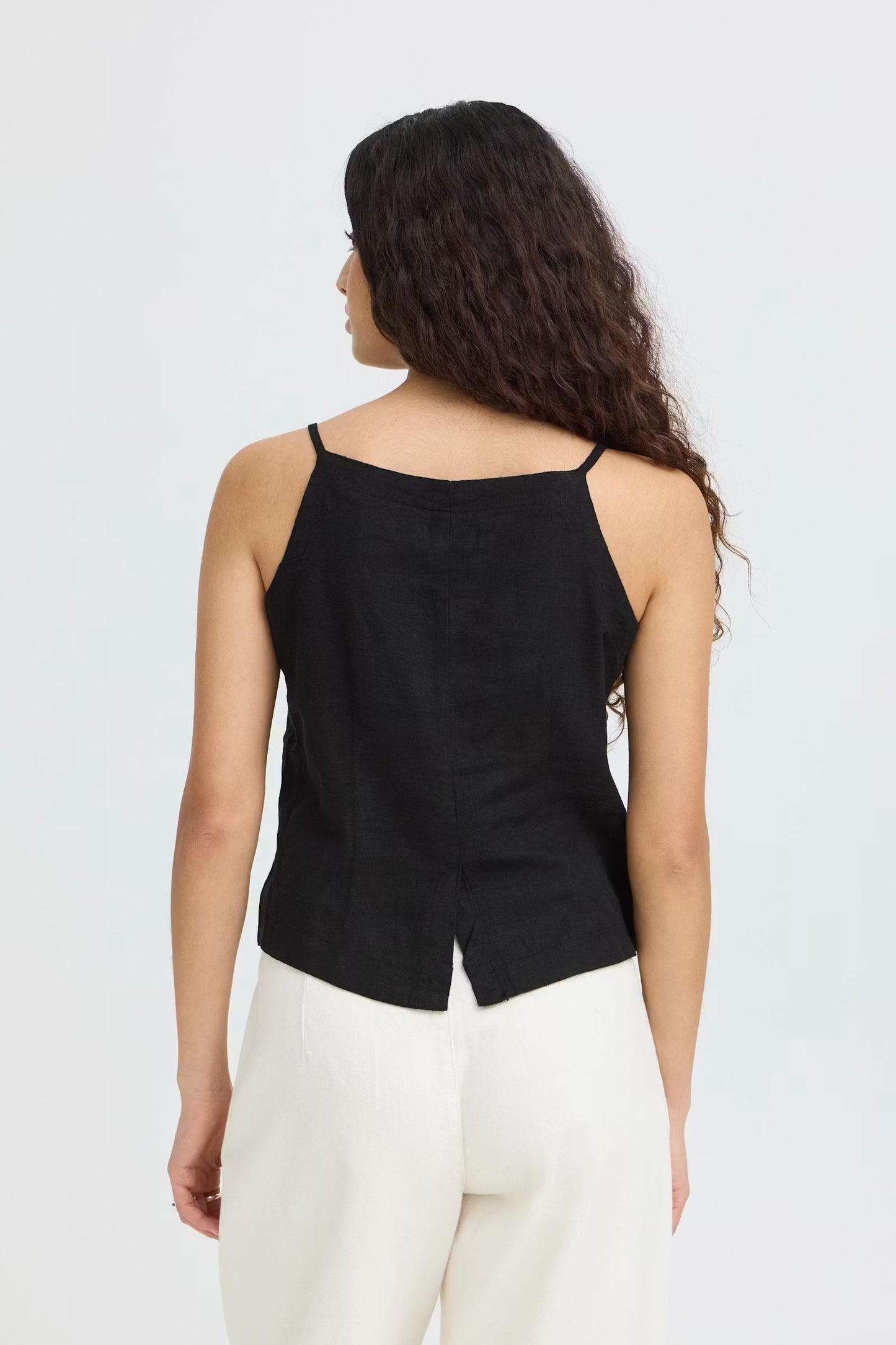 Gilet in misto lino