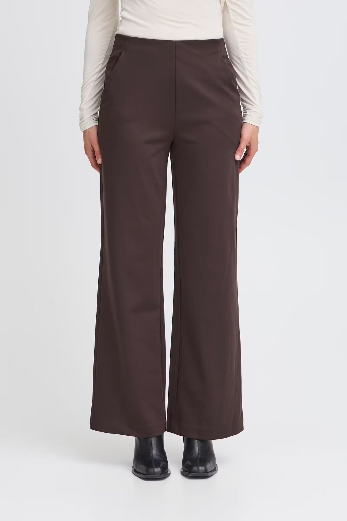 Pantaloni casual larghi marroni
