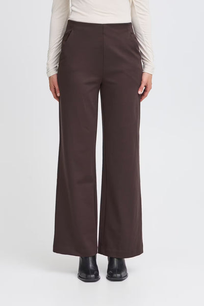 Pantaloni casual larghi marroni