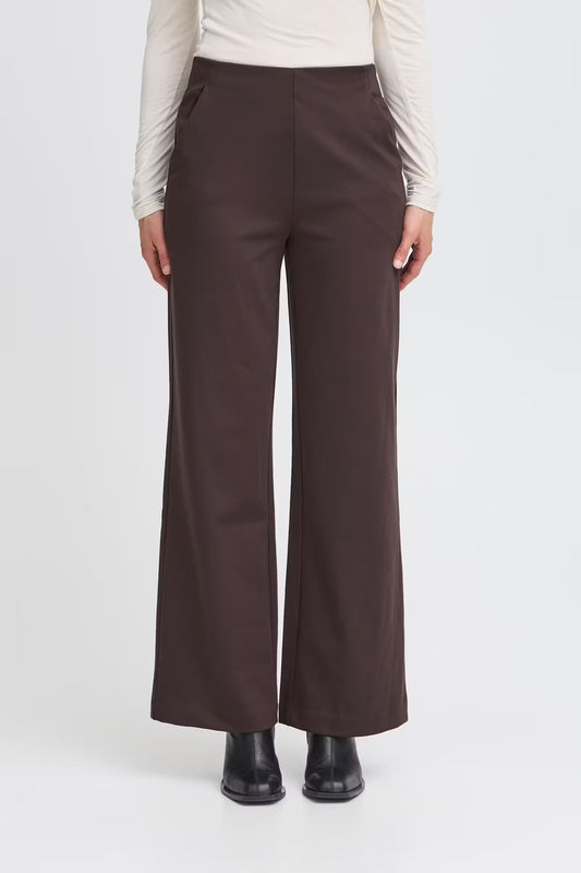 Pantaloni casual larghi marroni