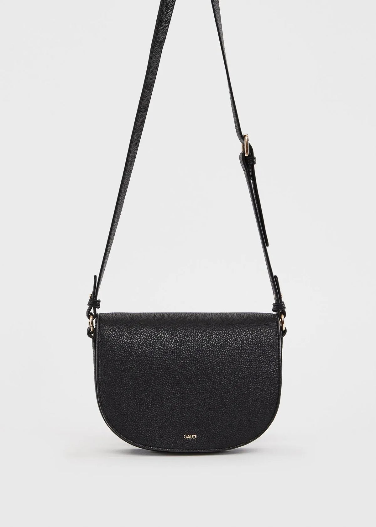 Borsa crossbody nera in similpelle