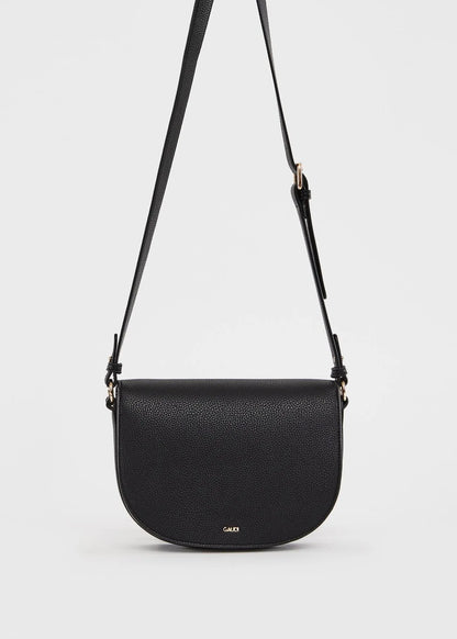 Borsa crossbody nera in similpelle