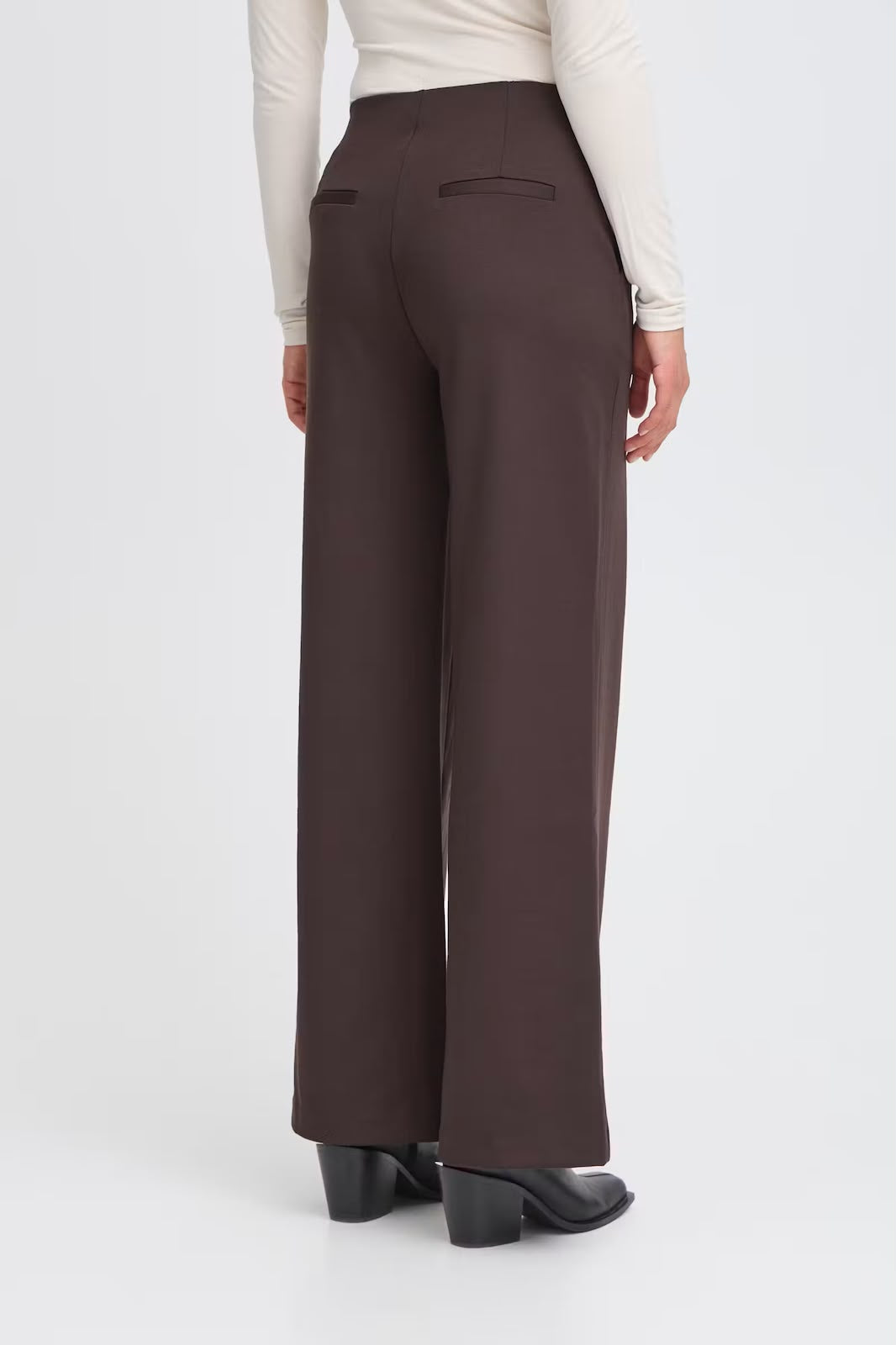 Pantaloni casual larghi marroni