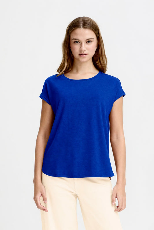 T-shirt in blu elettrico