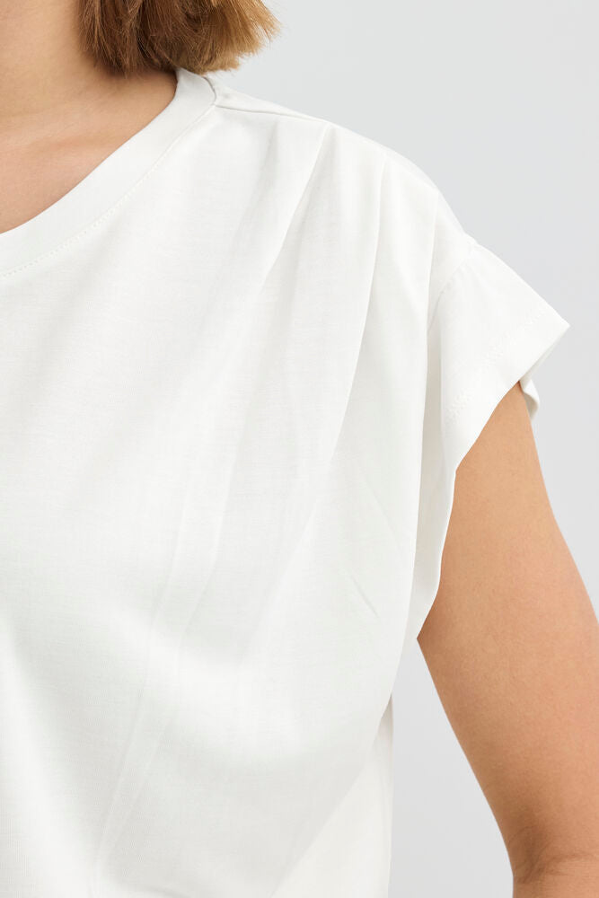 T-shirt bianca con pences