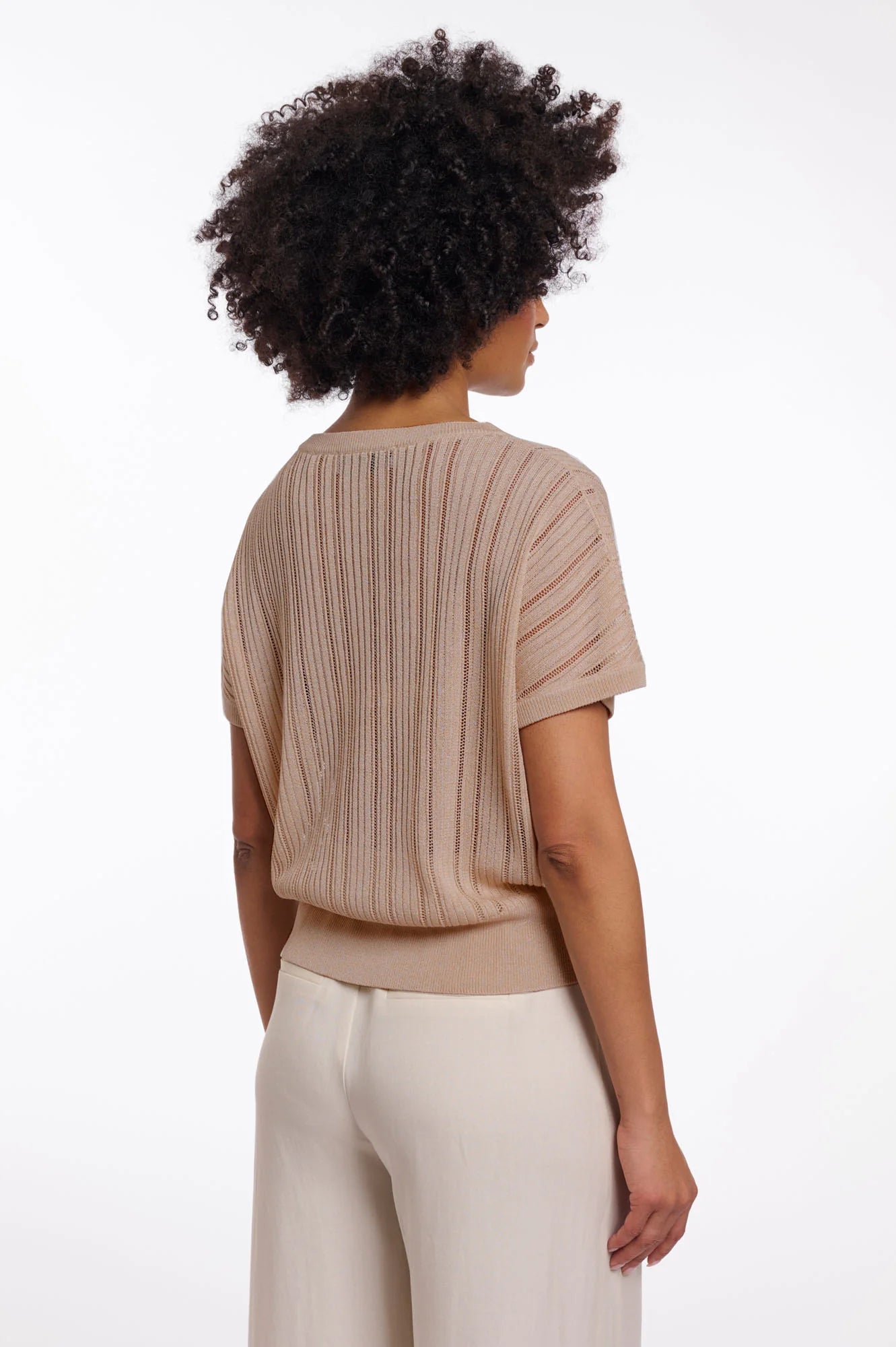 T-shirt in lurex