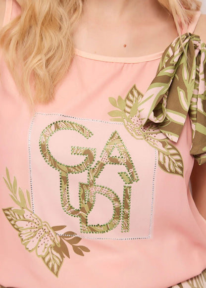 Top da donna in jersey di cotone