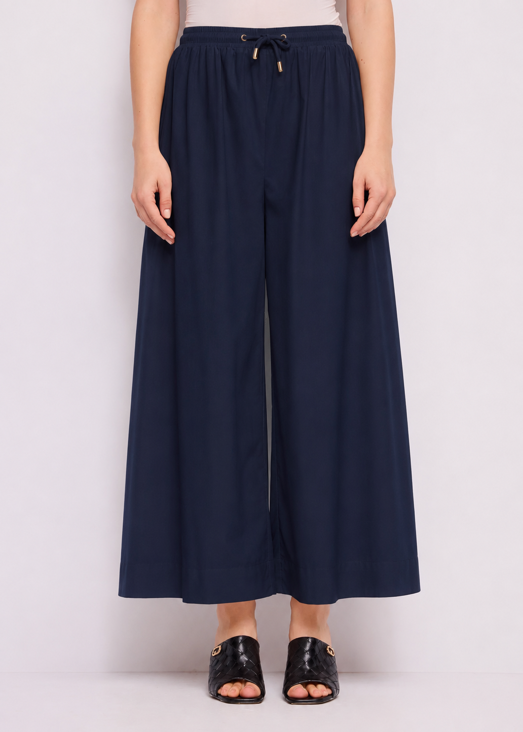 Pantaloni a palazzo da donna con coulisse