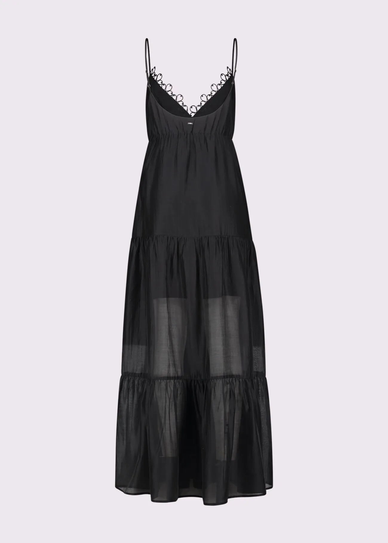 Abito nero da donna con spalline