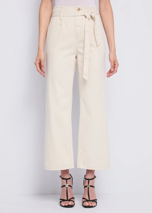 Pantaloni straight da donna con cintura