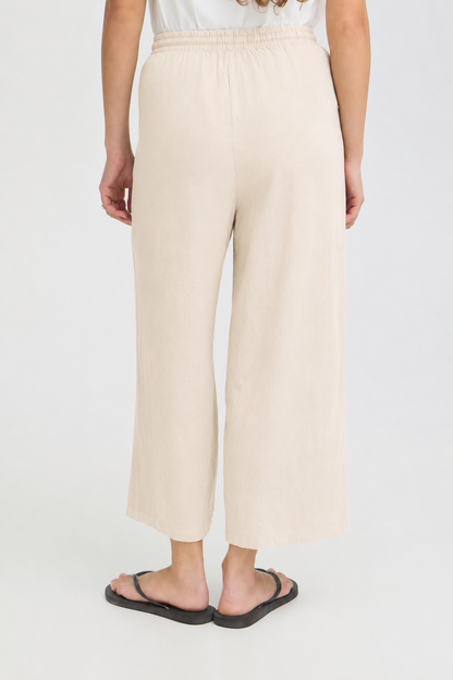 Pantaloni panna misto lino