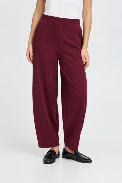 Pantalone balloon bordeaux