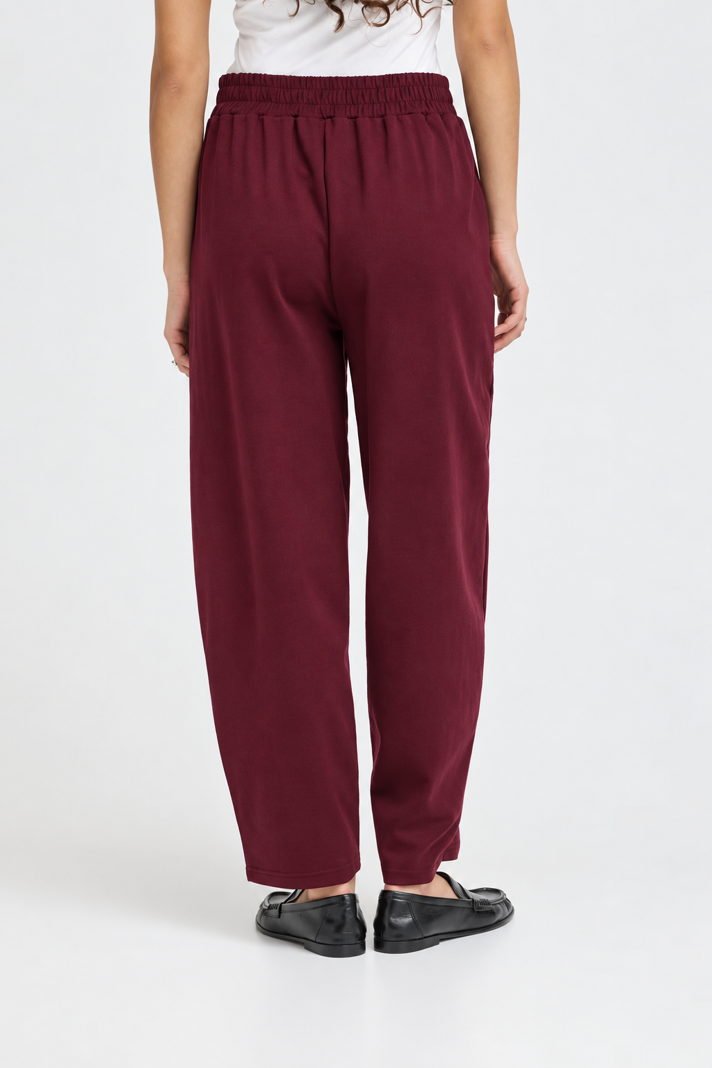 Pantalone balloon bordeaux