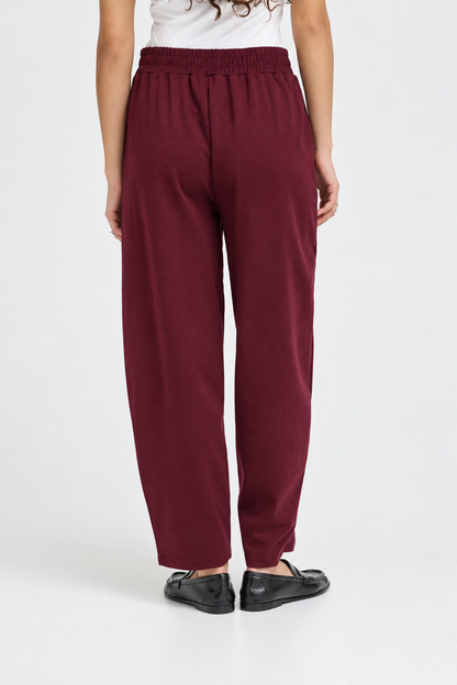 Pantalone balloon bordeaux