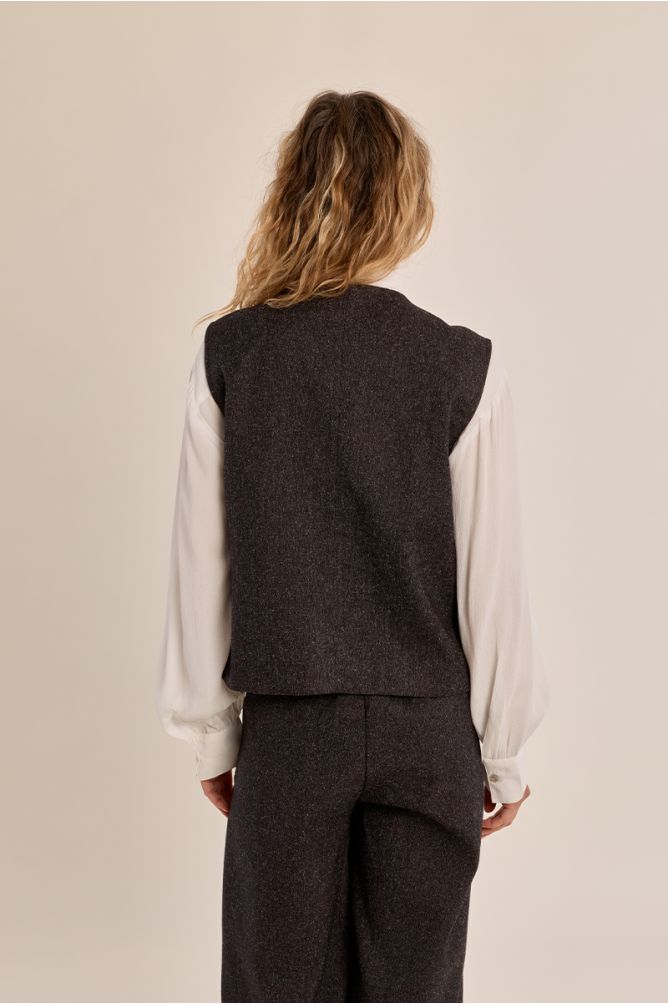 Blazer dritto senza maniche