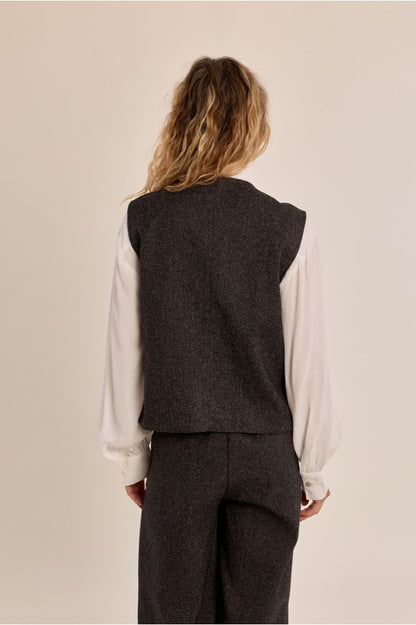 Blazer dritto senza maniche