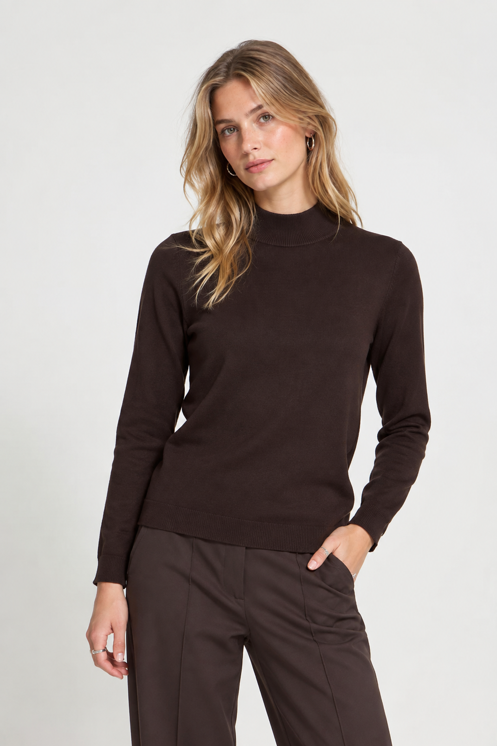 Maglia in filo marrone