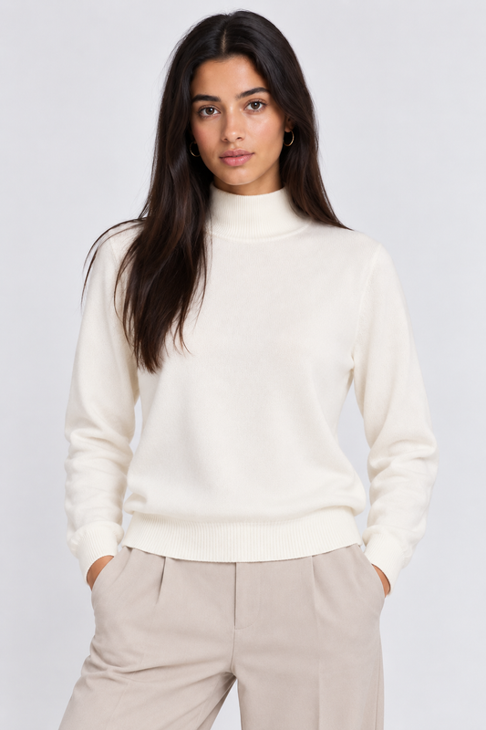 Maglia in filo panna